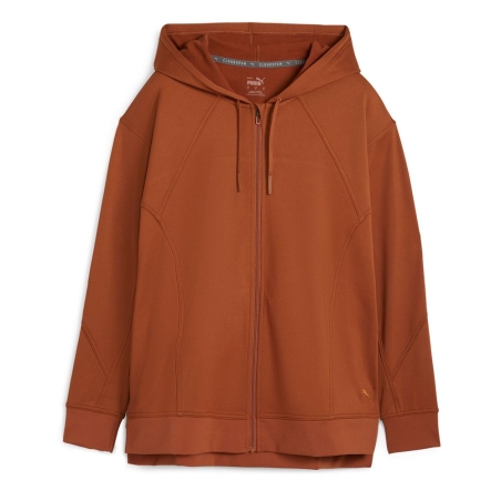 Sweat à Capuche Zippé Marron Femme Puma Train
