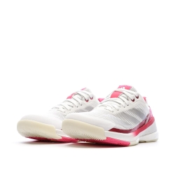 Chaussures de padel Blanc/Rose Femme Adidas Crazyquick Boost Padel