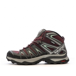 Chaussures de Randonnée Gris/Bordeaux Femme Salomon X Ultra Pi