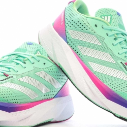 Chaussures de running Vertes/Roses Femme Adidas Adizero