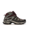 Chaussures de randonnée Grise/Bordeaux Femme Salomon Pioneer