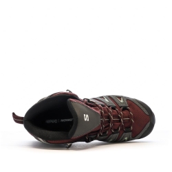 Chaussures de randonnée Grise/Bordeaux Femme Salomon Pioneer