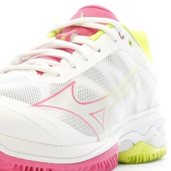Chaussures de Padel Blanche Femme MizunoWave Exceed Light