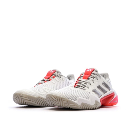 Chaussures de tennis Blanches/Roses Femme Adidas Barricade