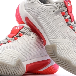 Chaussures de tennis Blanches/Roses Femme Adidas Barricade