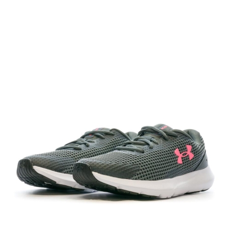 Chaussures de running Gris/Rose Femme Under Armour Surge 3
