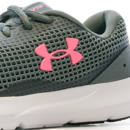 Chaussures de running Gris/Rose Femme Under Armour Surge 3