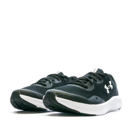 Chaussures de Running Noir/Blanc Femme Under Armour Charged Pursuit 3