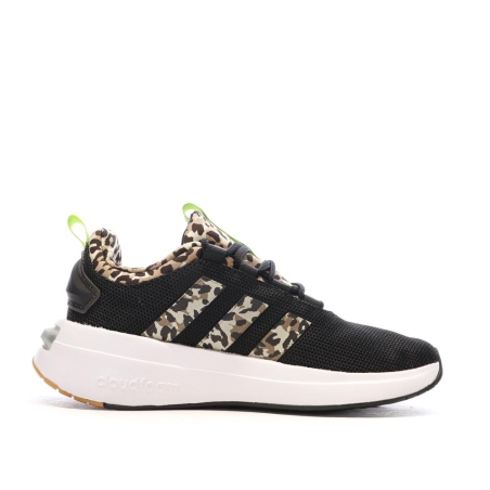 Chaussures de running Noires/Jaunes Femme Adidas Racer
