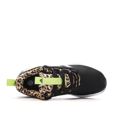 Chaussures de running Noires/Jaunes Femme Adidas Racer