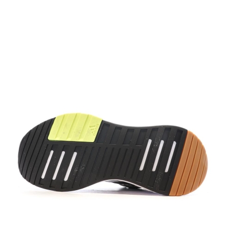 Chaussures de running Noires/Jaunes Femme Adidas Racer