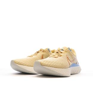 Chaussures de Running Beiges Femme Nike React Infinity Run FK 3