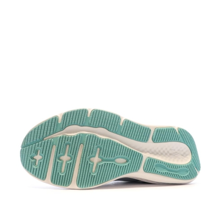 Chaussures de Running Grise/Turquoise Femme Under Armour Charged Pursuit