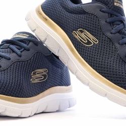 Chaussures de Sport Marine/Doré Femme Skechers Flex Appeal