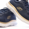 Chaussures de Sport Marine/Doré Femme Skechers Flex Appeal