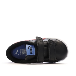 Baskets Noires/Rouges Garçon Puma Smash 3.0