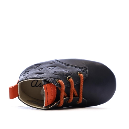 Chaussons Marines/Rouges Garçon Aster Layas