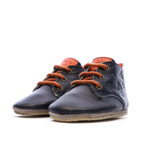 Chaussons Marines/Rouges Garçon Aster Layas