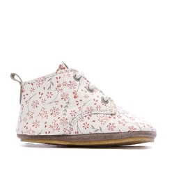 Chaussons Blanc à Fleurs Fille Aster Layas