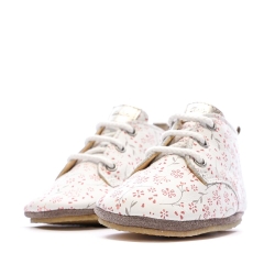 Chaussons Blanc à Fleurs Fille Aster Layas