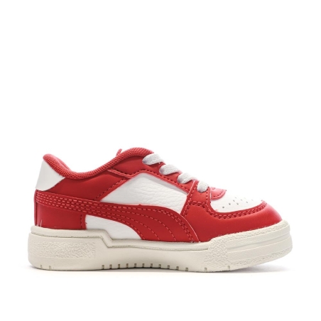 Baskets Blanches/Rouges Garçon Puma Pro Classic
