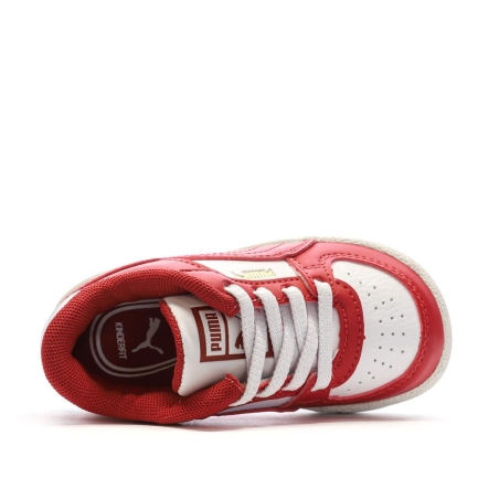 Baskets Blanches/Rouges Garçon Puma Pro Classic