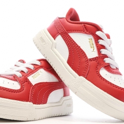 Baskets Blanches/Rouges Garçon Puma Pro Classic