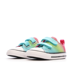 Baskets Bleu/Vert/Rose Fille Converse All Star Easy
