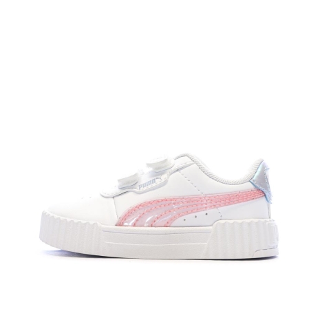 Baskets Blanche Fille Puma Carina 3.0 Blurry Dr