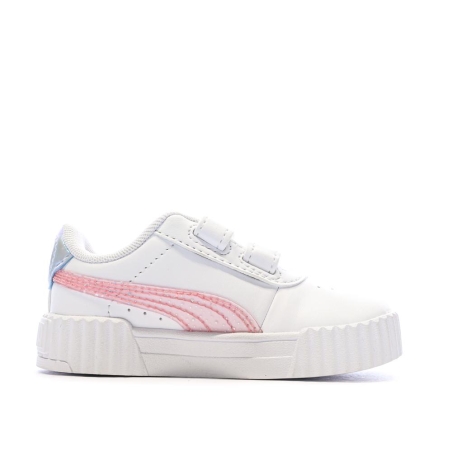 Baskets Blanche Fille Puma Carina 3.0 Blurry Dr