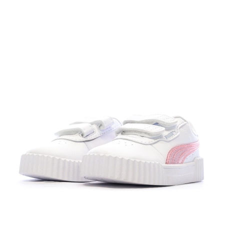 Baskets Blanche Fille Puma Carina 3.0 Blurry Dr