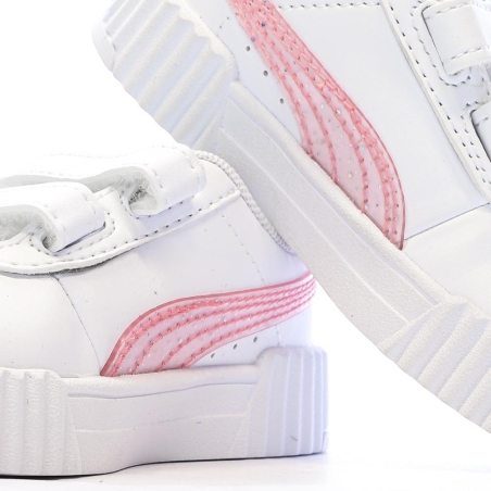 Baskets Blanche Fille Puma Carina 3.0 Blurry Dr