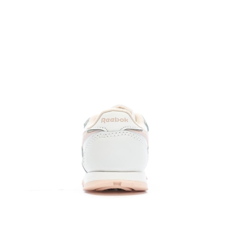 Baskets Blanches/Rose Fille Reebok Classic Leather 100069854