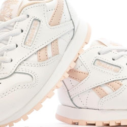 Baskets Blanches/Rose Fille Reebok Classic Leather 100069854