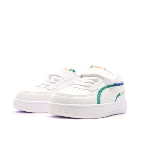 Baskets Blanches/Vert/Marine Garçon Puma Caven 2.0 Ready