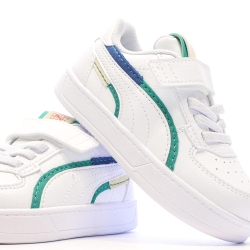 Baskets Blanches/Vert/Marine Garçon Puma Caven 2.0 Ready
