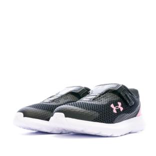 Baskets Noir/Rose Fille Under Armour Surge 3