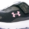 Baskets Noir/Rose Fille Under Armour Surge 3