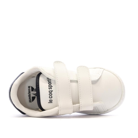 Baskets Blanches Garçon Bébé Le Coq Sportif Courtset Optical