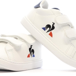 Baskets Blanches Garçon Bébé Le Coq Sportif Courtset Optical