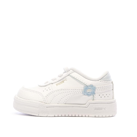 Baskets Blanches/Bleu Fille Puma Pro Sport