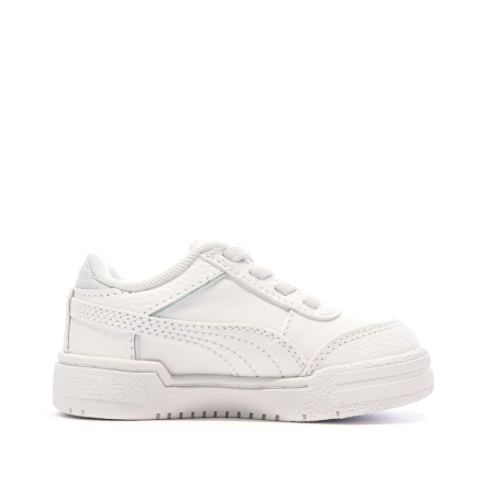 Baskets Blanches/Bleu Fille Puma Pro Sport