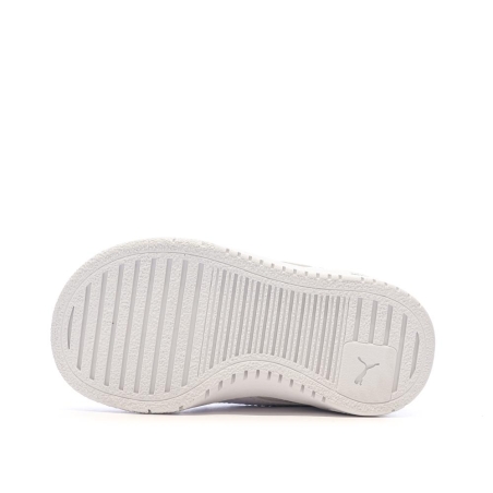 Baskets Blanches/Bleu Fille Puma Pro Sport