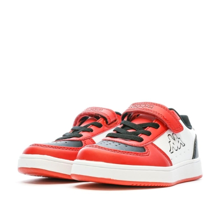 Baskets Blanc/Rouge Garçon KAPPA Malone