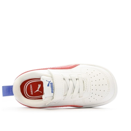 Baskets Blanc/Rouge Fille/Garçon Puma Rickie