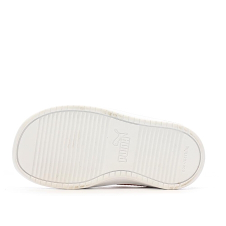 Baskets Blanc/Rouge Fille/Garçon Puma Rickie