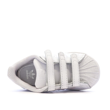 Basket Blanches Fille Adidas SUPERSTAR CF I