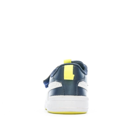 Baskets Marine/Jaune Garçon Puma Multiflex