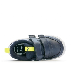 Baskets Marine/Jaune Garçon Puma Multiflex