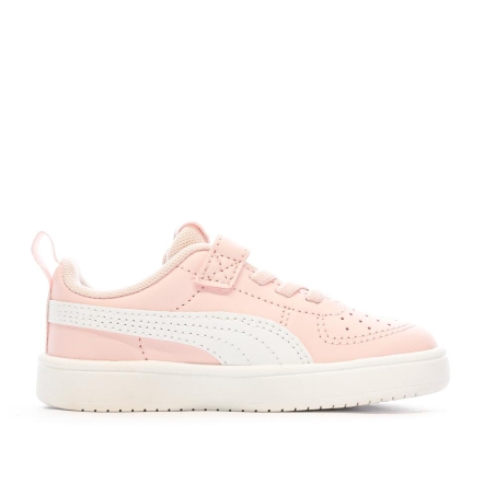 Baskets Rose/Blanche Fille Puma Rickie